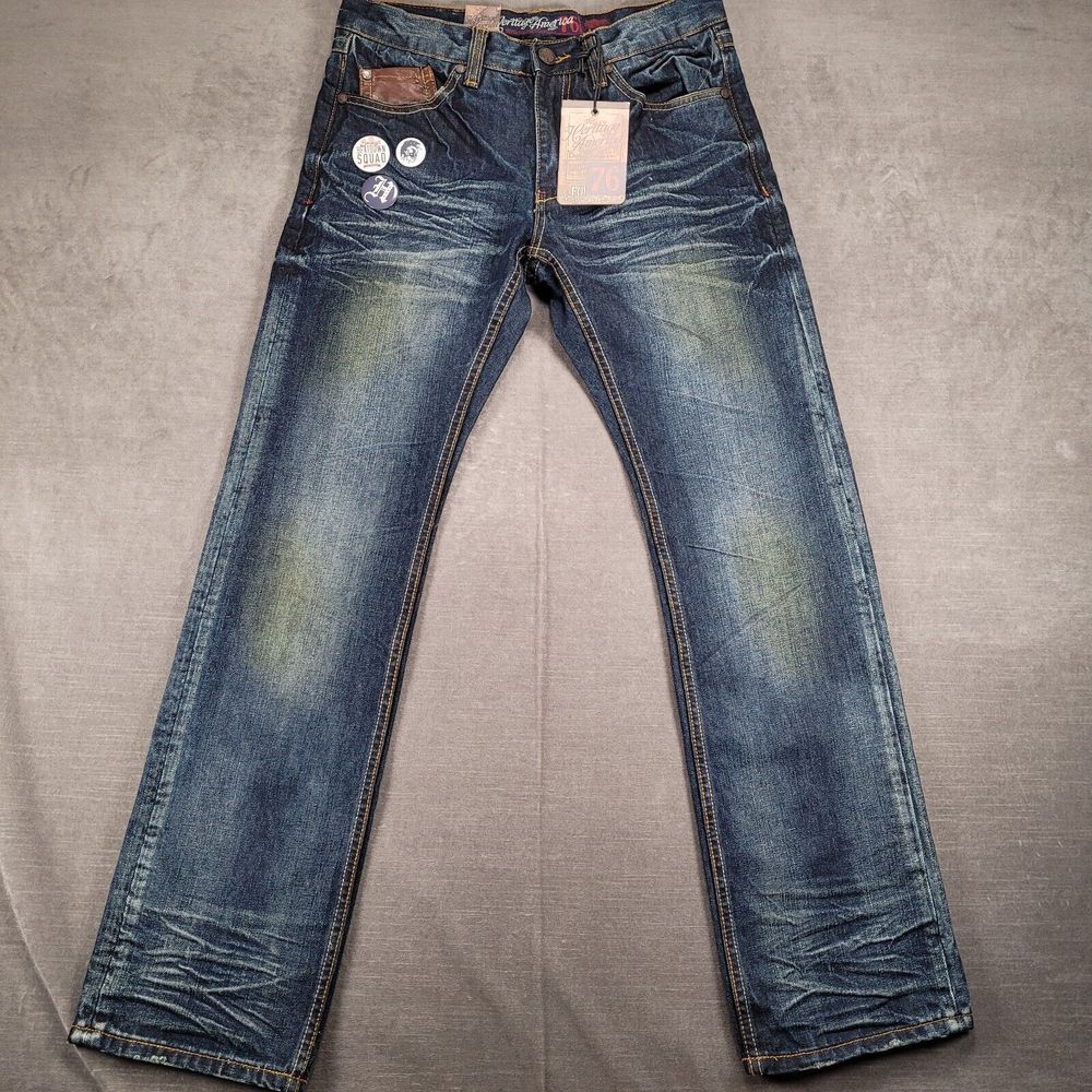 Heritage‎ America 76 Distillery Blue Jeans Whiskers Mens Size 30 x 32 NEW